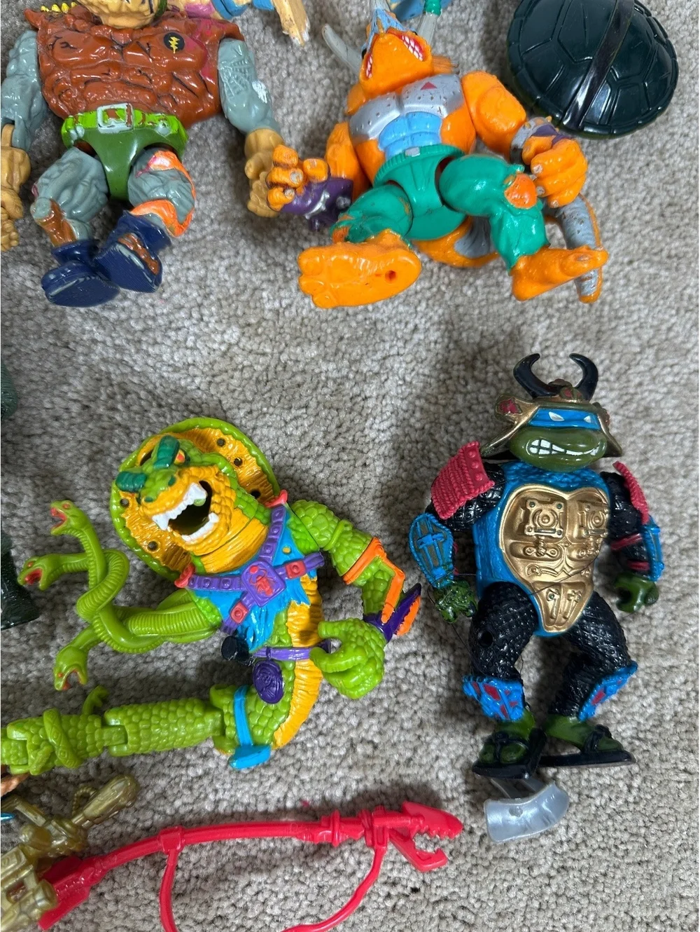 1980s 1990s VTG TMNT Teenage Mutant Ninja Turtles Action Figures Playmates Parts